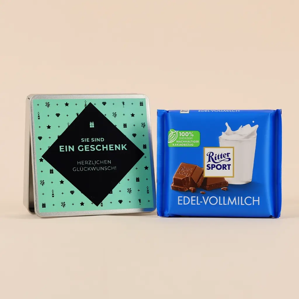 Sie sind ein Geschenk "Herzlichen Glückw." - RS Dose