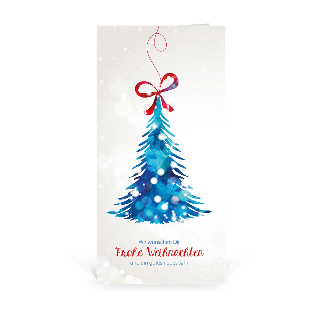 Karte: Sanfte Weihnachten - Tannenbaum