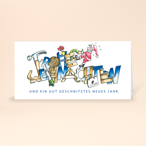 [WP10820] Karte: Branchenbildnis - Holz (Wir gestalten gratis für Dich)