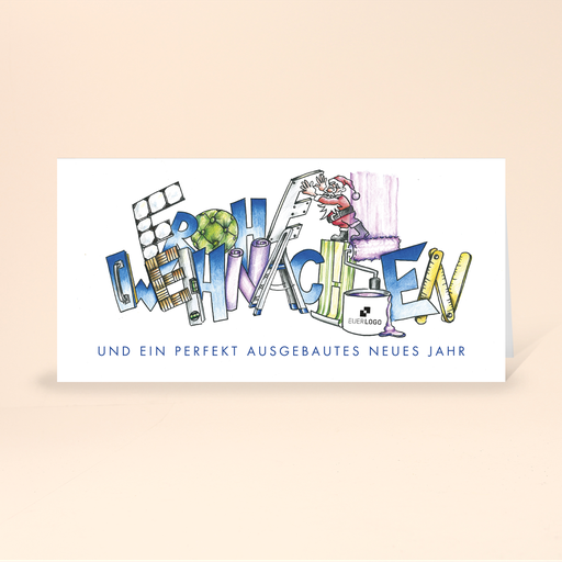 [WP10821] Karte: Branchenbildnis - Innenausbau (Wir gestalten gratis für Dich)