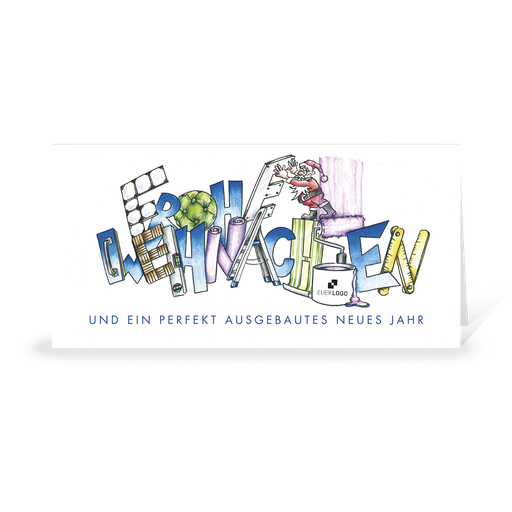 [WP10821] Karte: Branchenbildnis - Innenausbau (Wir gestalten gratis für Dich)
