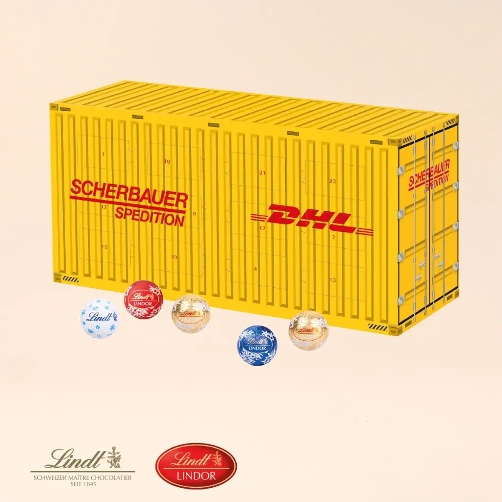 Container Adventskalender Lindt
