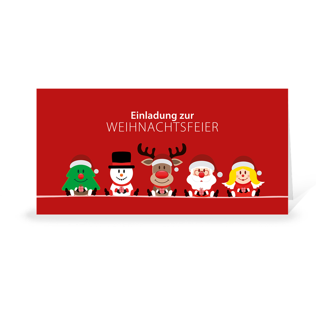 Karte: Einladungskarte "Weihnachtsteam Team"