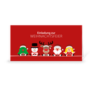 Karte: Einladungskarte "Weihnachtsteam Team"