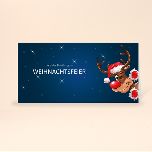 [WP11641] Karte: Einladungskarte "Rudi" (Wir gestalten gratis für Dich)