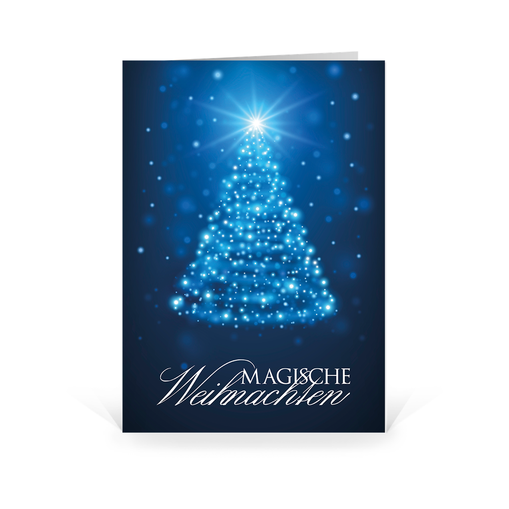 Karte: Magisches Licht - Tanne