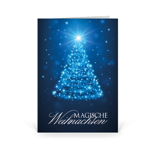 [WP2463] Karte: Magisches Licht - Tanne (Wir gestalten gratis für Dich)