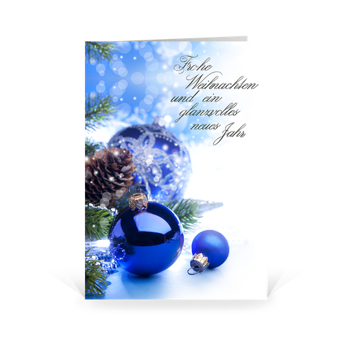 [WP1536] Karte: Glanzkugel (Wir gestalten gratis für Dich)