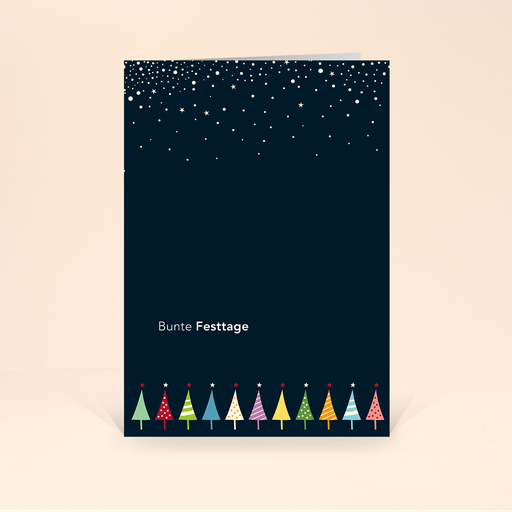 [WP1540] Karte: Bunte Festtage (Wir gestalten gratis für Dich)
