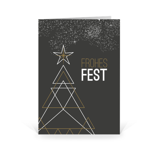 [WP5016] Karte: Art Deco - Baum (Wir gestalten gratis für Dich)