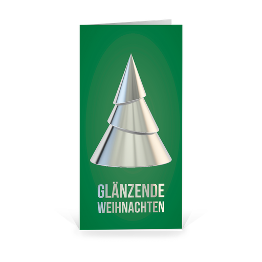 [WP5005] Karte: Glanzbaum (Wir gestalten gratis für Dich)