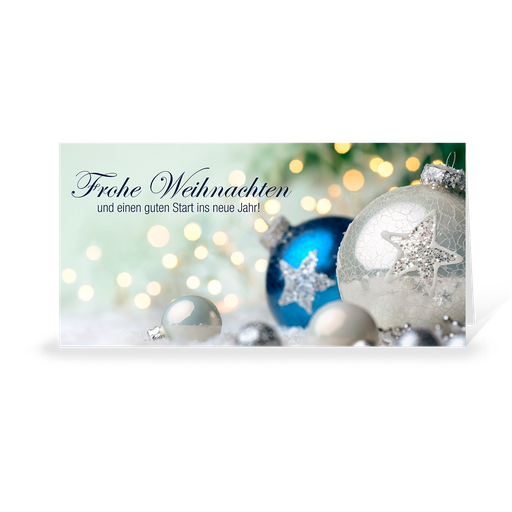 [WP5066] Karte: Silberstern (Wir gestalten gratis für Dich)