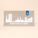 Karte: Skyline modern - Hamburg