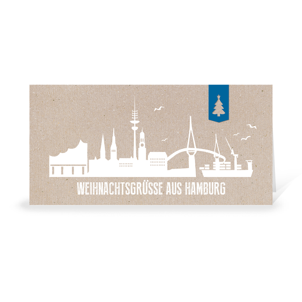 Karte: Skyline modern - Hamburg Hafen