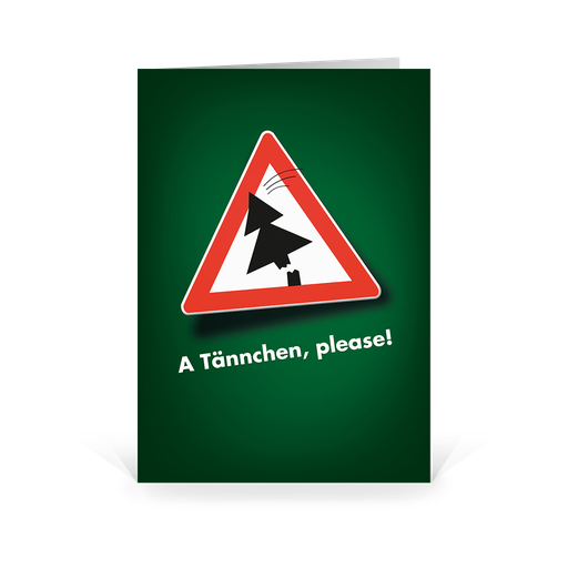 [WP592] Karte: A Tännchen, please (Wir gestalten gratis für Dich)