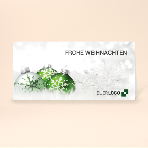 [WP2185] Karte: Weihnachtskugel 01 (Wir gestalten gratis für Dich)