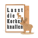 Karte: Korkkarte Rentier