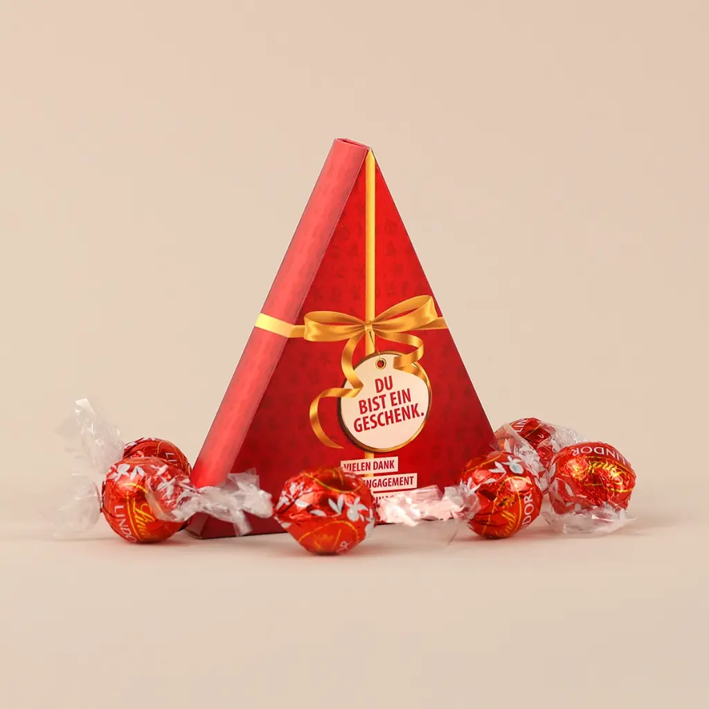 Du bist ein Geschenk – Lindt Pyramide -