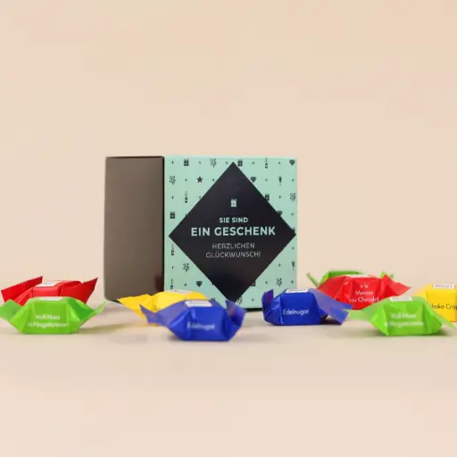 [WP12873] Sie sind ein Geschenk "Herzlichen Glückwunsch" - Ritter Sport Box
