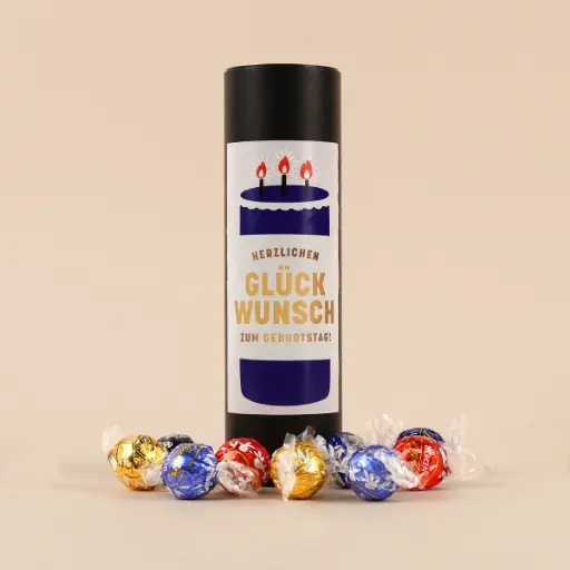 [WP12846] Geschenkhülse "Herzlichen Glückwunsch" - Lindt