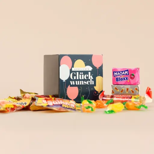 [WP12928] Glückwunsch Ballons - Süße Box