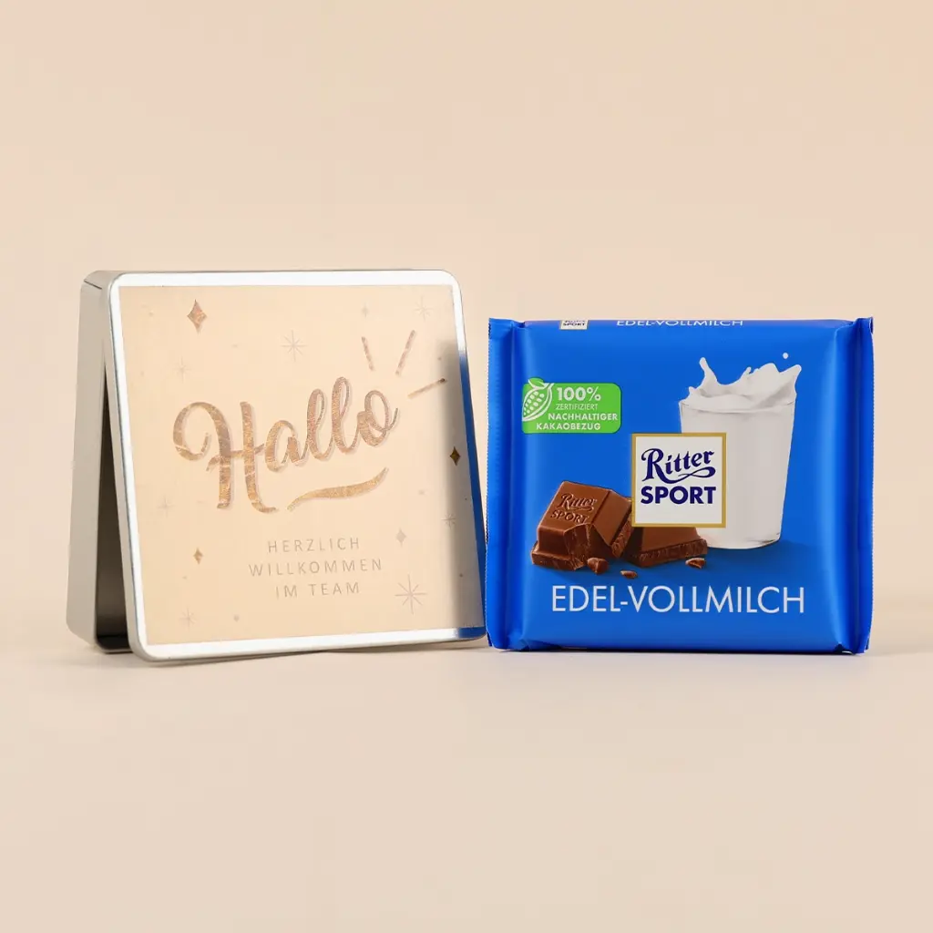 Willkommen "Hallo" - Ritter Sport Dose