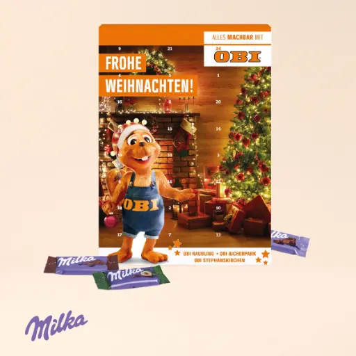 [95201] Wand-Adventskalender Milka-Mix