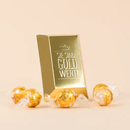 [WP12970] Sie sind Gold wert Goldbarren XL - Lindor
