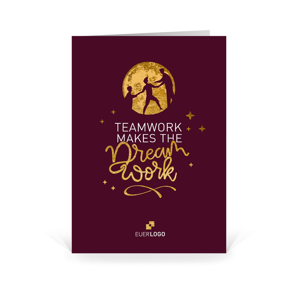 Karte: Teamwork makes the dream work - "Mond"