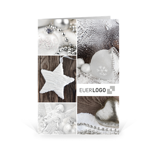 [WP2455] Karte: Komposition - Weiß (Wir gestalten gratis für Dich)