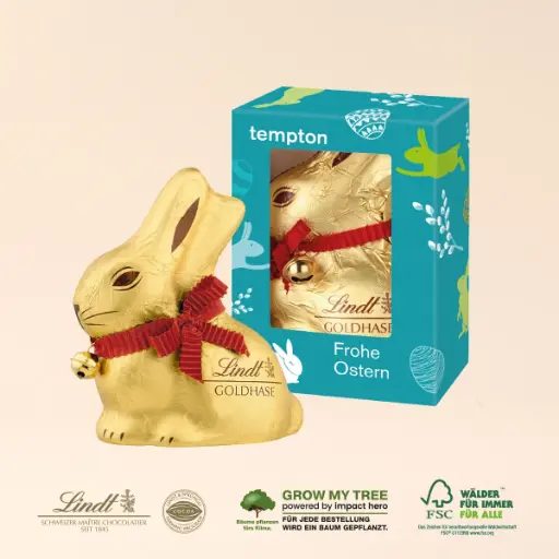 [94539] Lindt Goldhase in Werbekartonage, 100 g
