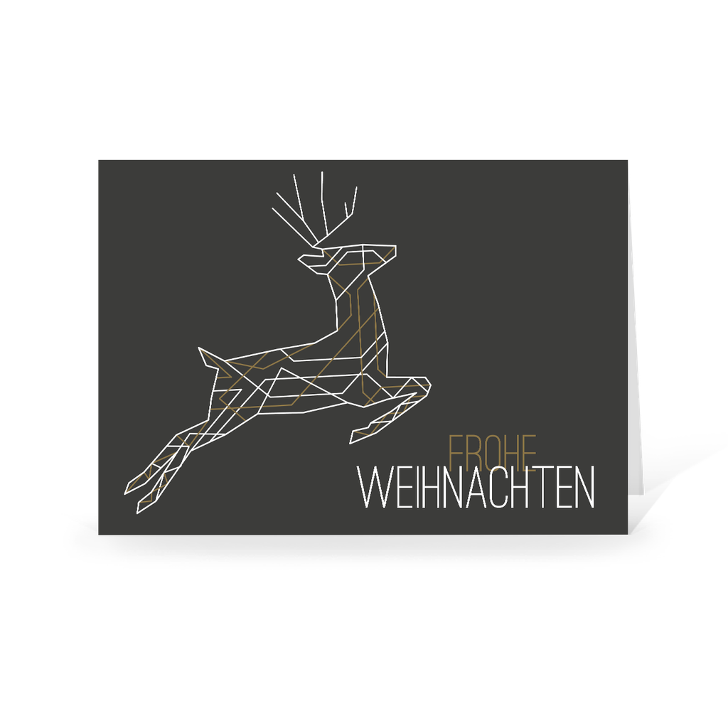 Karte: Art Deco - Hirsch