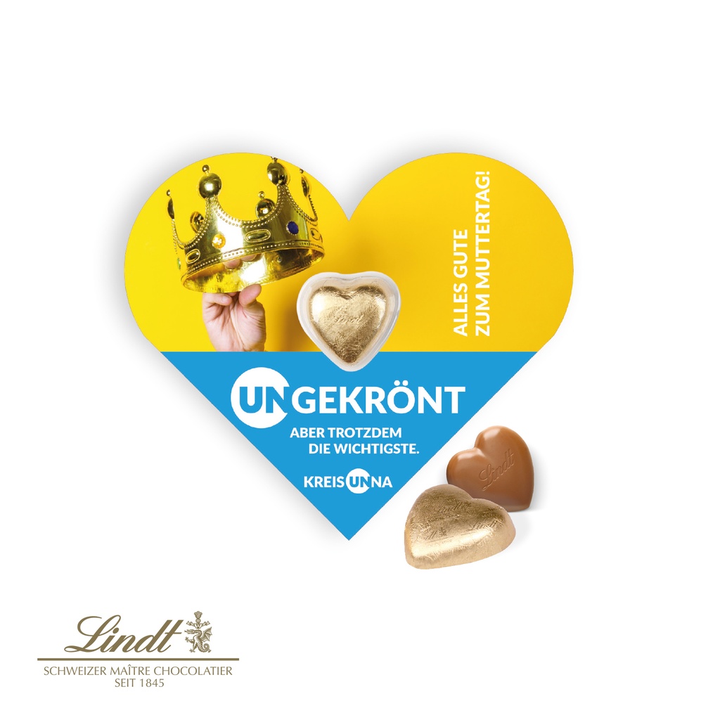 Schokokarte Business Herz