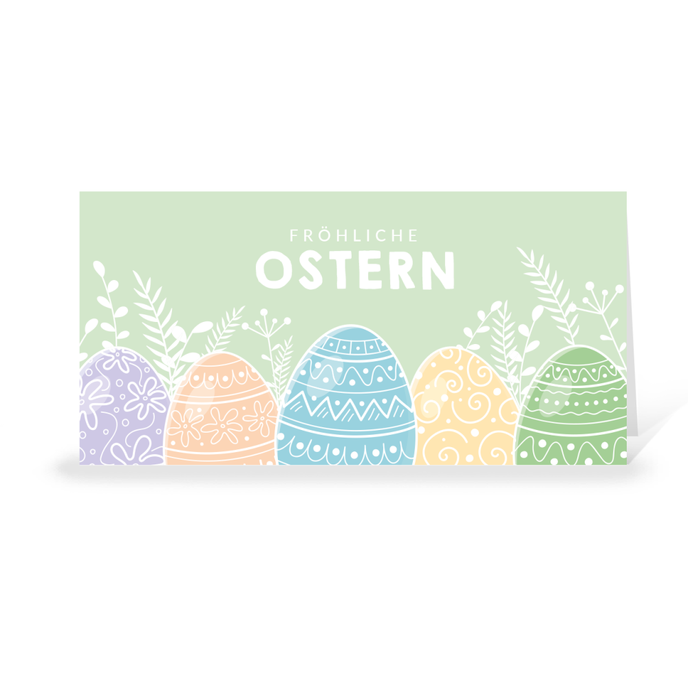 Karte: Bunte Eierparade