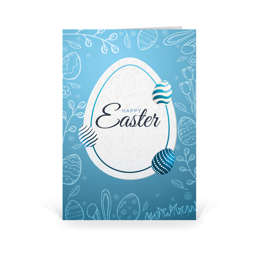 [WP6072] Karte: Das Blaue vom Ei (Wir gestalten gratis für Dich)