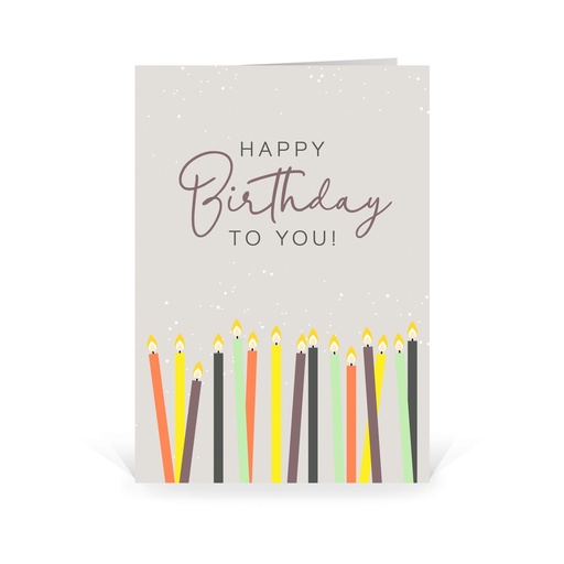 Karte: Geburtstagskerzen