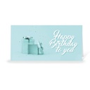 Karte: Happy Birthday Geschenk