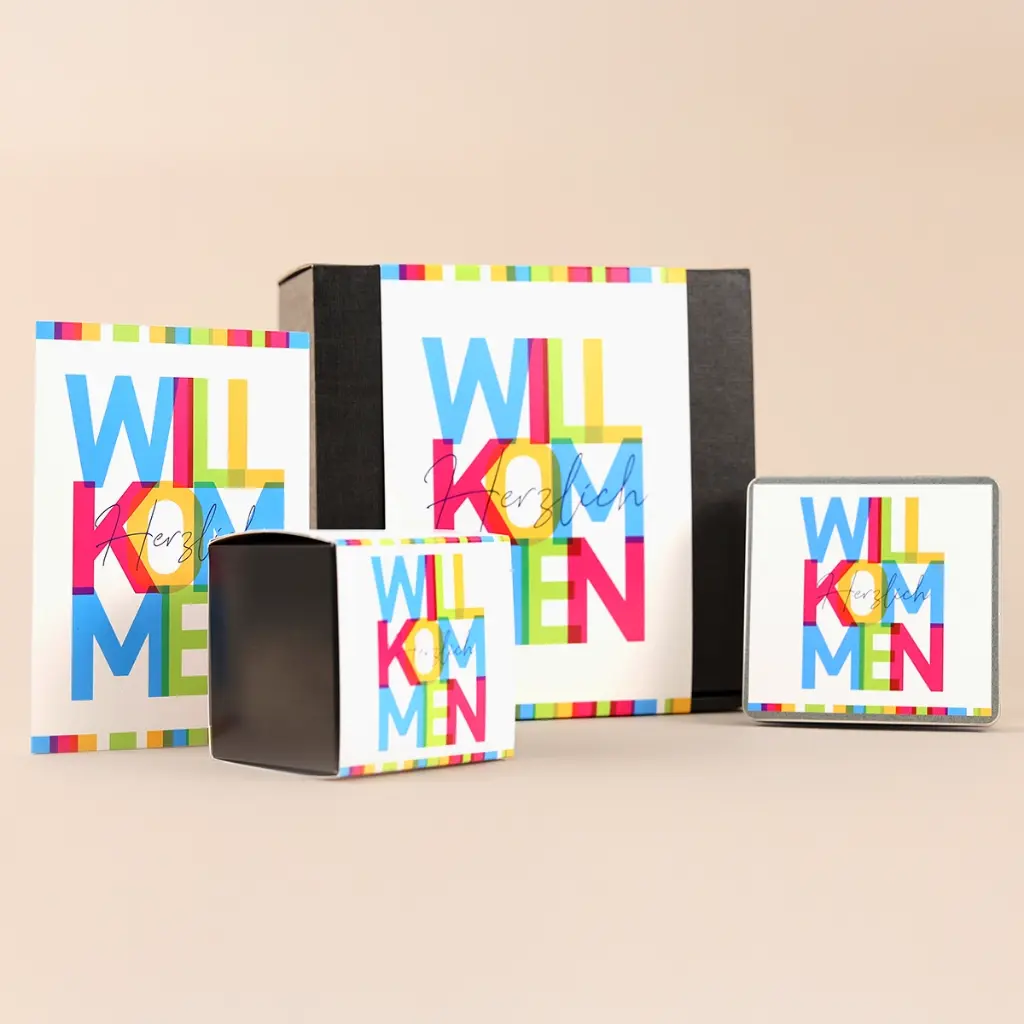 Herzlich Willkommen - Geschenkset
