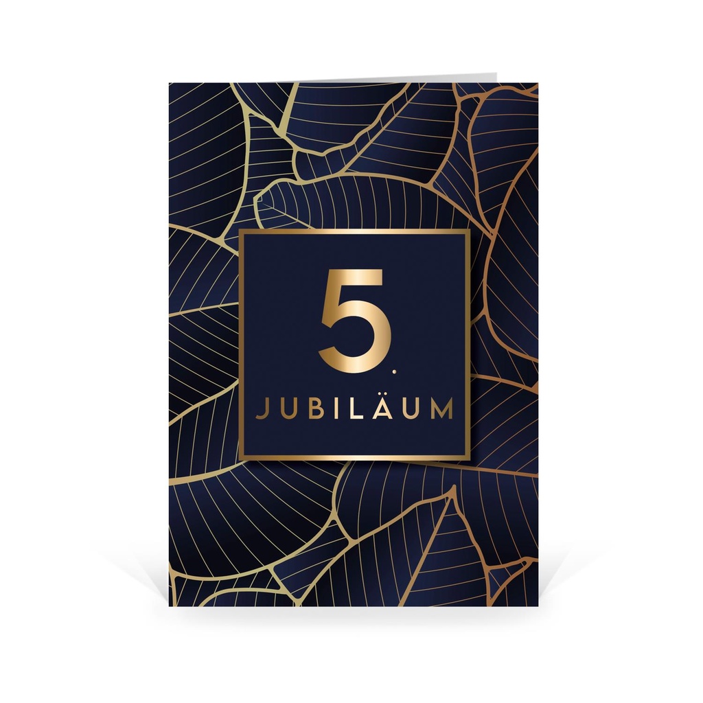 Karte: Fünfjähriges Jubiläum - Muster