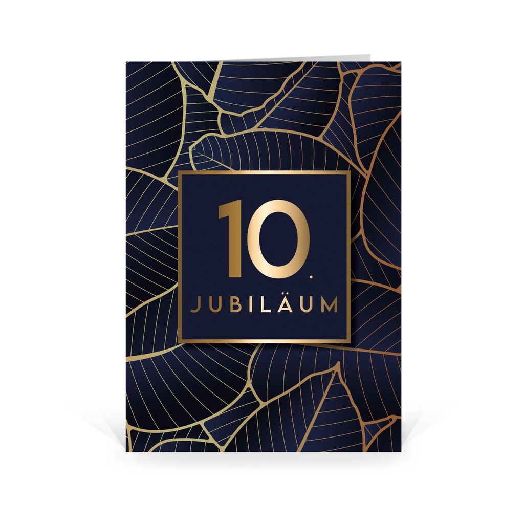 Karte: Zehnjähriges Jubiläum - Muster
