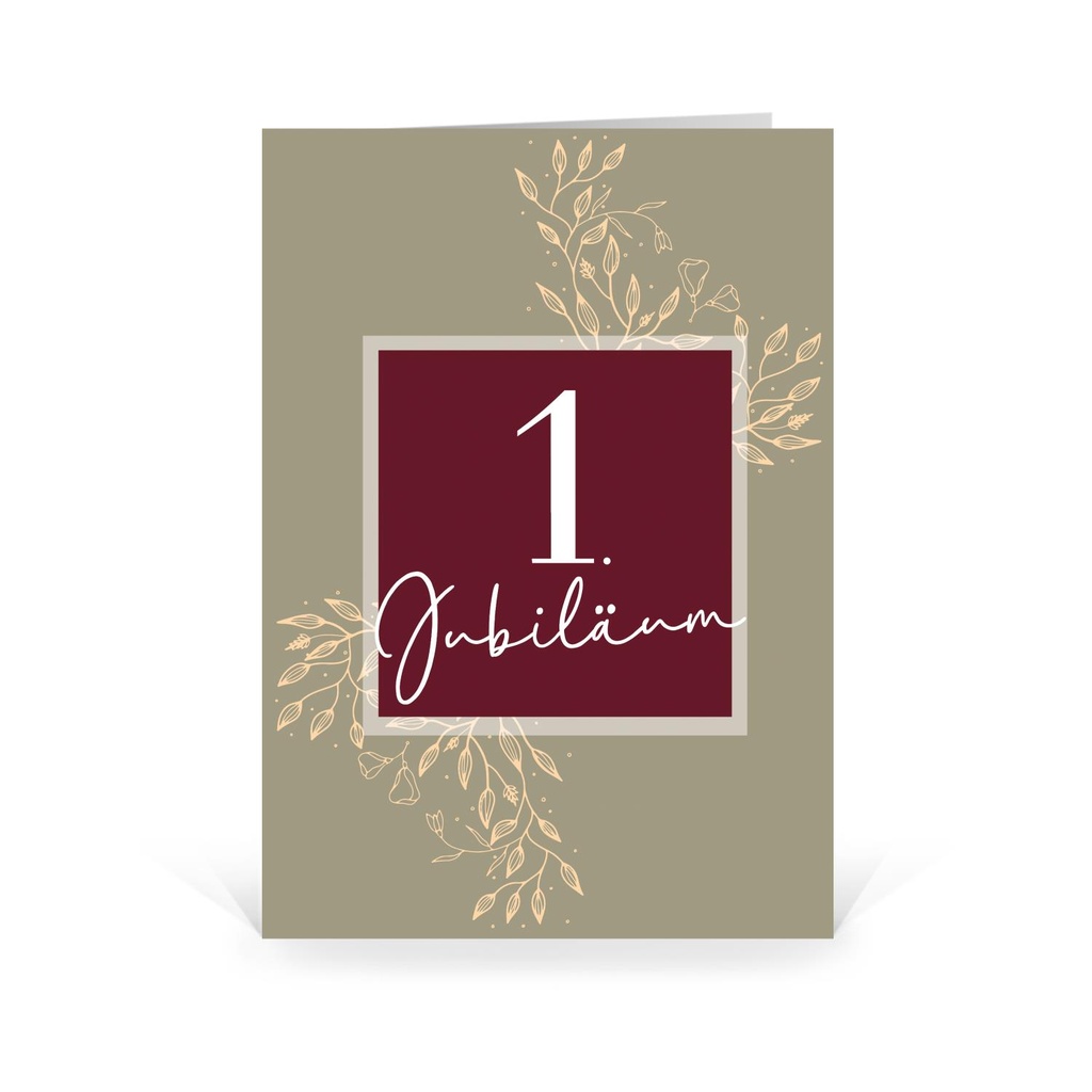 Karte: Einjähriges Jubiläum - Ranken