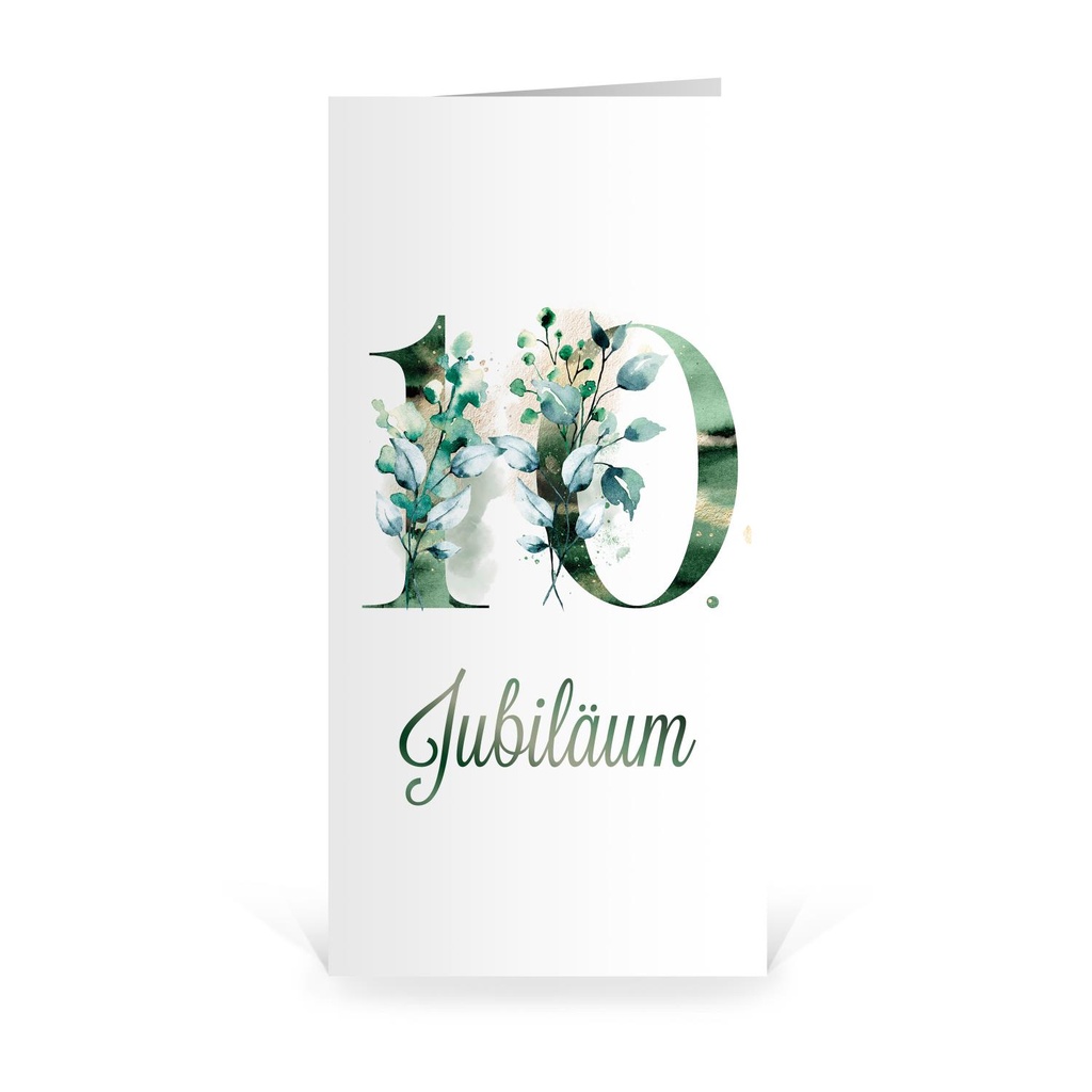 Karte: Zehnjähriges Jubiläum - Wachsend