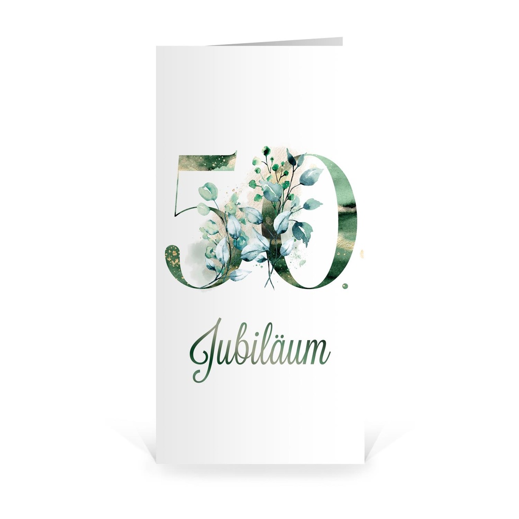 Karte: Fünfzigjähriges Jubiläum - Wachsend