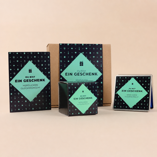 [WP13023] Du bist ein Geschenk „Herzlichen Glückwunsch“ – Geschenkset