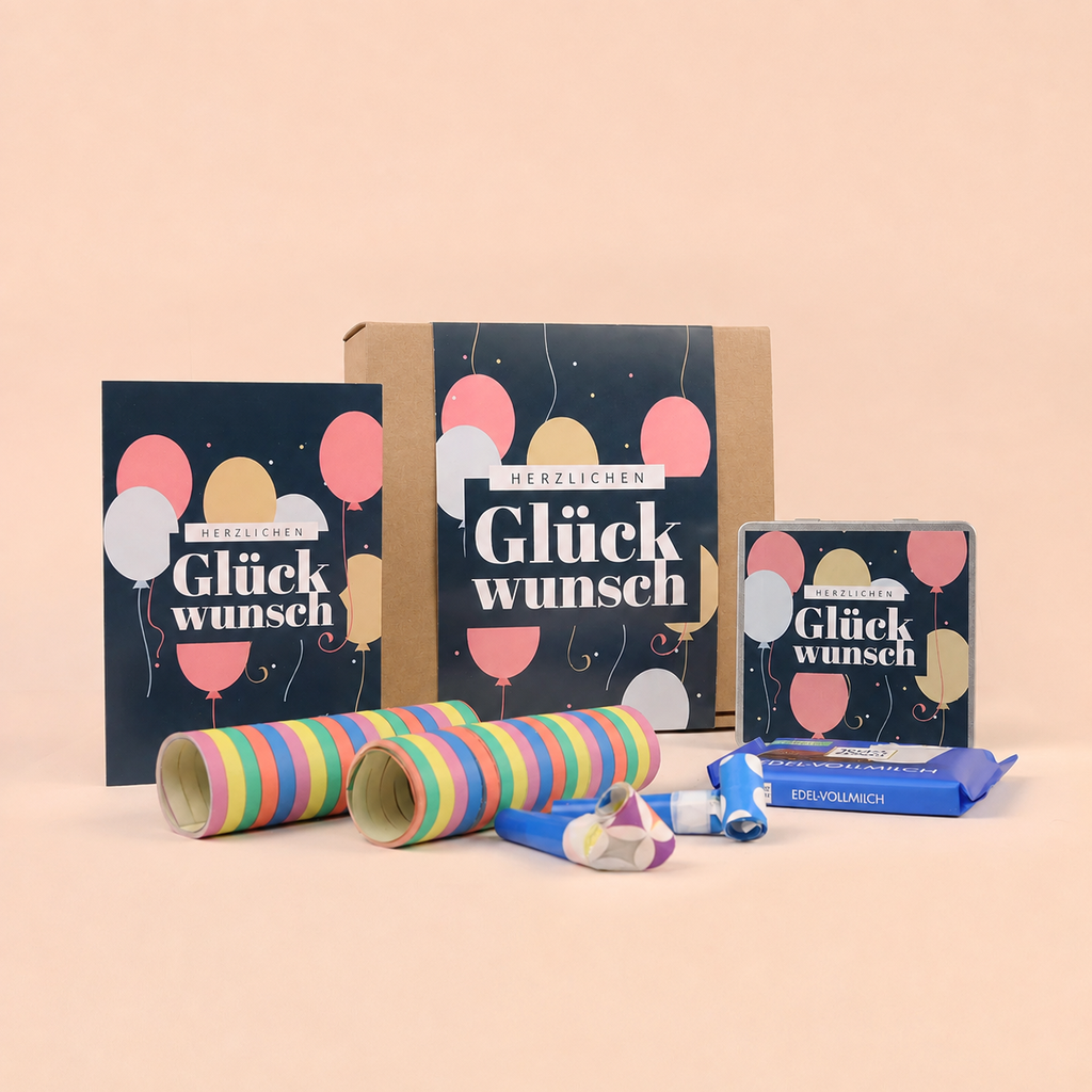 Glückwunsch Ballons – Geschenkset