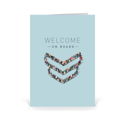 [WP5232] Karte: Welcome on Board (Wir gestalten gratis für Dich)