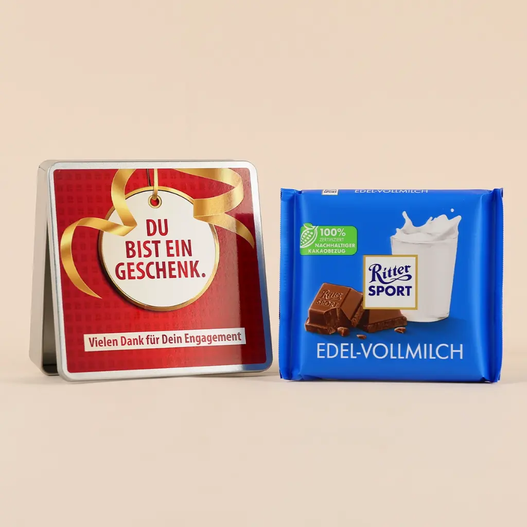 Du bist ein Geschenk - Ritter SPORT Dose