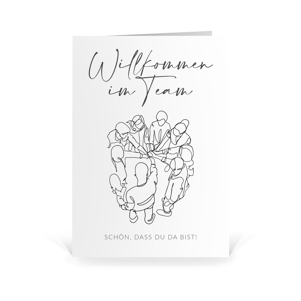 Willkommen im Team - Karte