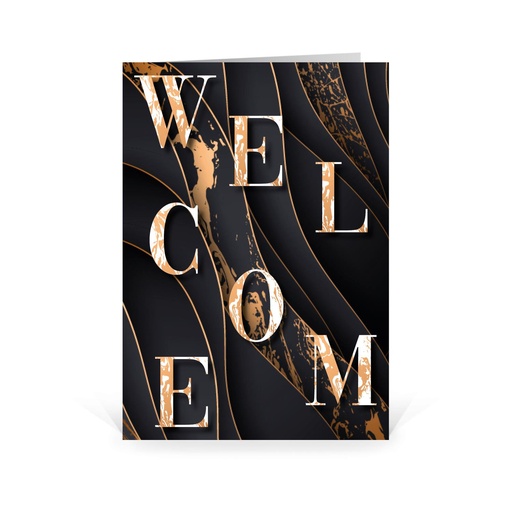 [WP5236] Karte: Welcome "Muster" (Wir gestalten gratis für Dich)