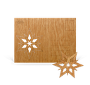 Karte: Holzpostkarte Stern